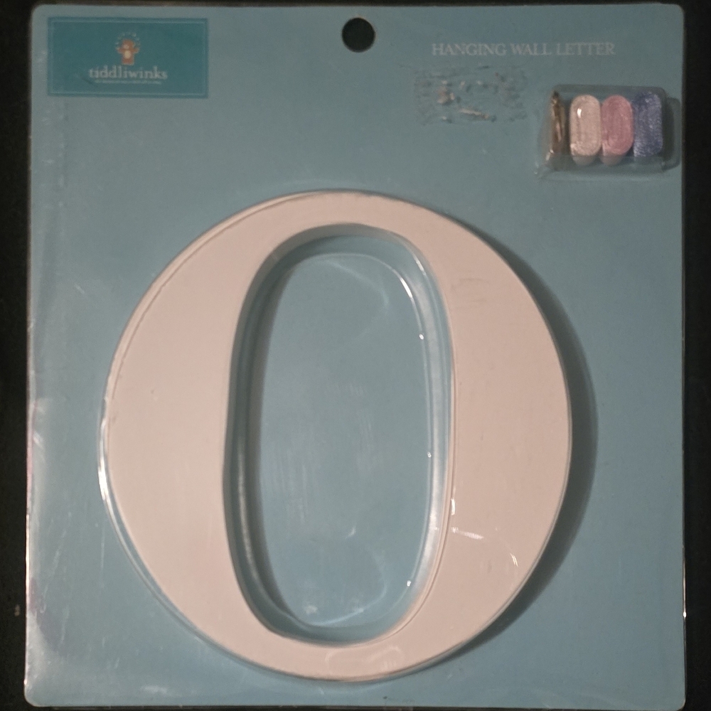 White Hanging Wall Letter 'O'